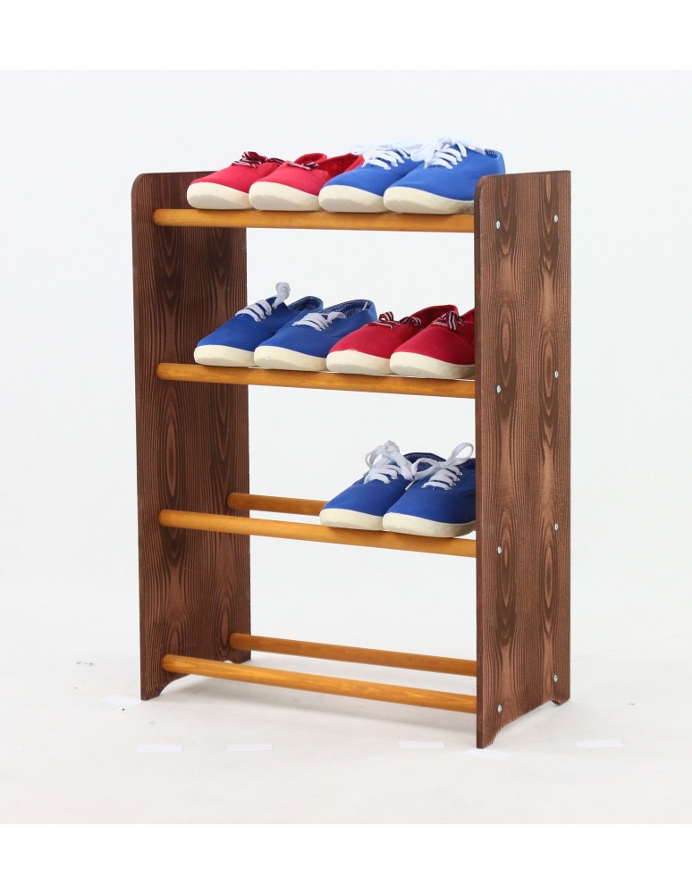 Regały - 4-półkowy regał na obuwie RBS /szer.45 cm/ Brąz-Olcha - product b2b.wamar.biz 4