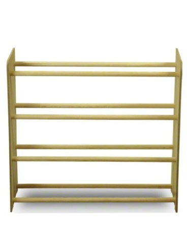 Regały - 4-półkowy regał na obuwie RBS /szer.65 cm/ Naturalny - product 3