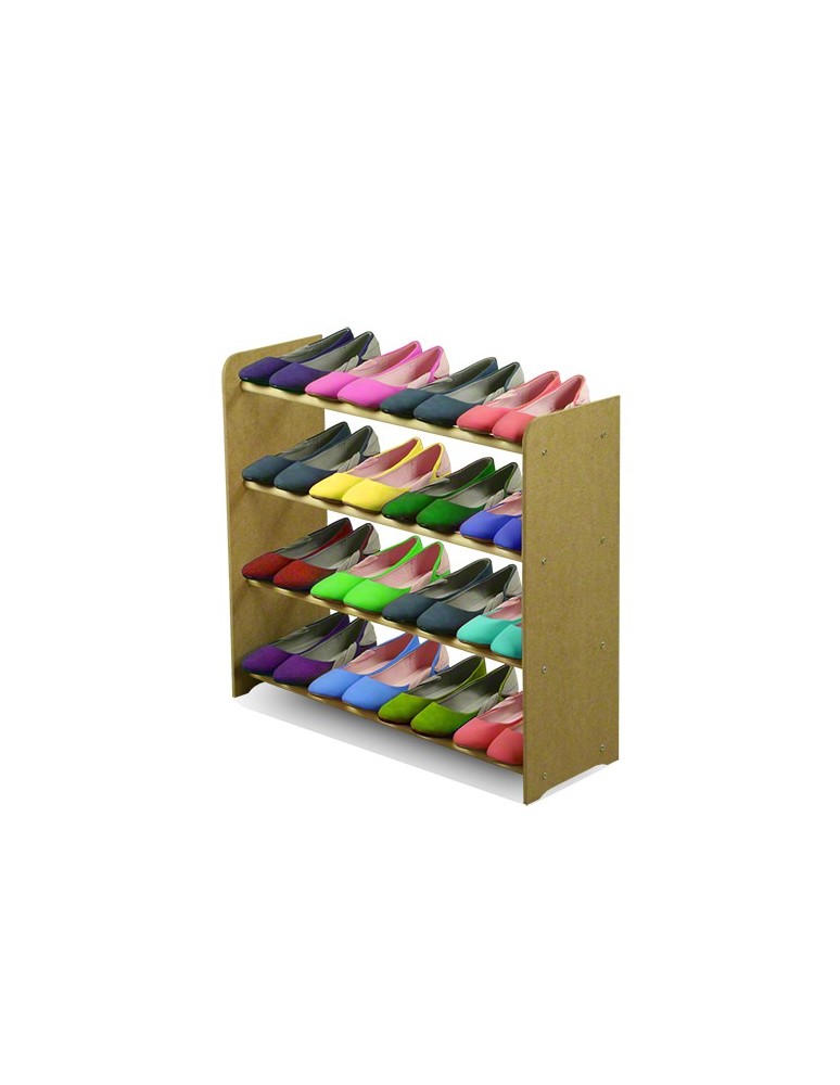 Regały - 4-półkowy regał na obuwie RBS /szer.65 cm/ Naturalny - product b2b.wamar.biz 4