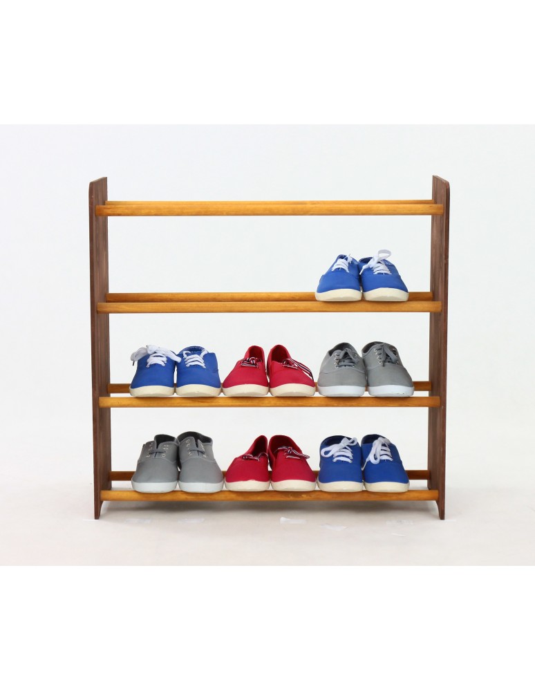 Regały - 4-półkowy regał na obuwie RBS /szer.65 cm/ Brąz-Olcha - product b2b.wamar.biz 4