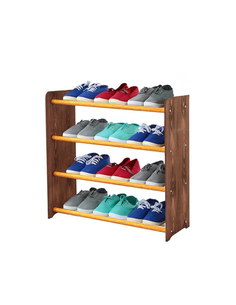 Regały - 4-półkowy regał na obuwie RBS /szer.65 cm/ Brąz-Olcha - product b2b.wamar.biz 5