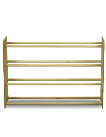 Regały - 4-półkowy regał na obuwie RBS /szer.90 cm/ Naturalny - product 3