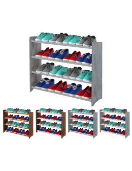 4-półkowy regał na obuwie RBS /szer.90 cm/ Szary