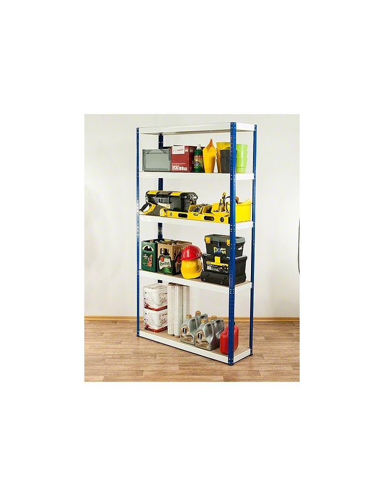 Regały - Regał Helios 213x090x50 cm 5 półek/275kg Czarno-Pomarańczowy - produkt b2b.wamar.biz 29