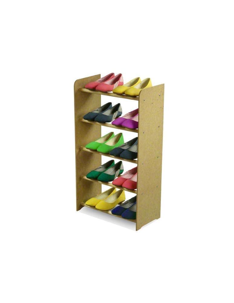 Regały - 5-półkowy regał na obuwie RBS /szer.45 cm/ Naturalny - product b2b.wamar.biz 4