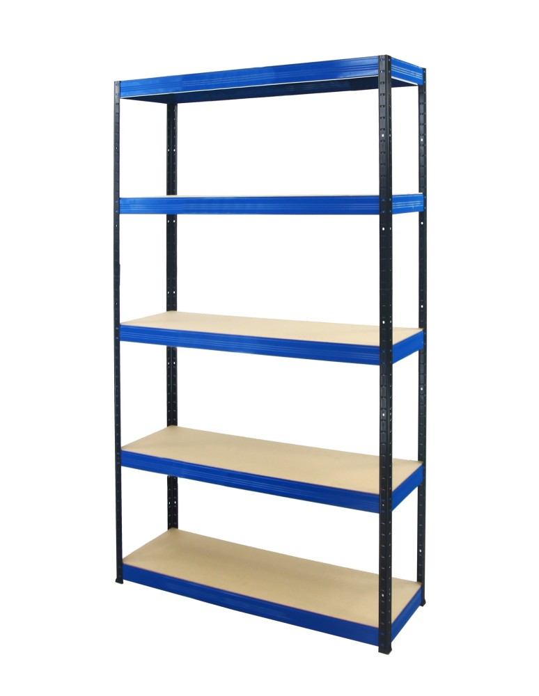 Regały - Regał Helios 213x090x50 cm 5 półek/275kg Czarno-Pomarańczowy - produkt b2b.wamar.biz 38