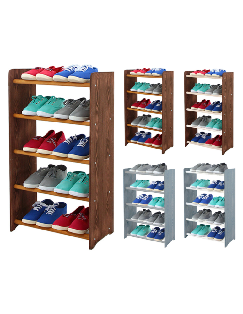 Regały - 5-półkowy regał na obuwie RBS /szer.45 cm/ Brąz-Olcha - product b2b.wamar.biz 1
