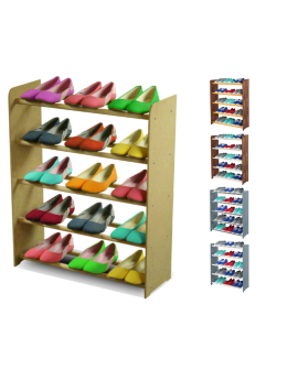 5-półkowy regał na obuwie RBS /szer.65 cm/ Naturalny