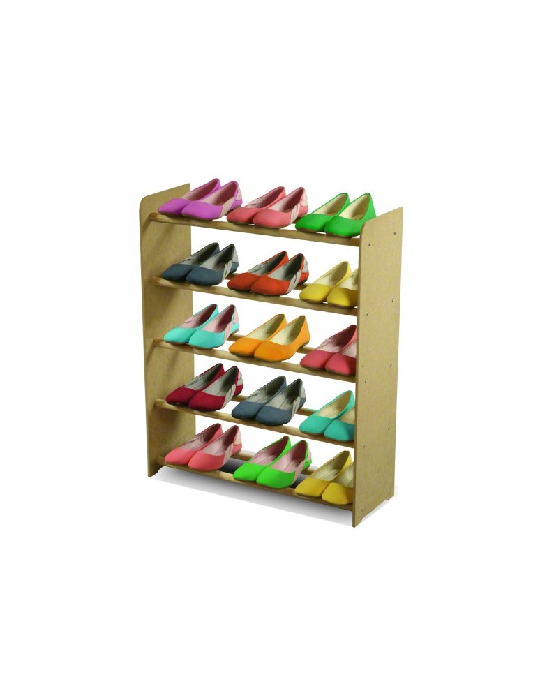 Regały - 5-półkowy regał na obuwie RBS /szer.65 cm/ Naturalny - product b2b.wamar.biz 4