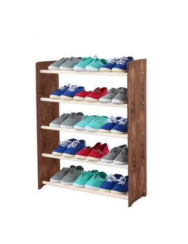 5-półkowy regał na obuwie RBS /szer.65 cm/ Brąz-Biel - product 2