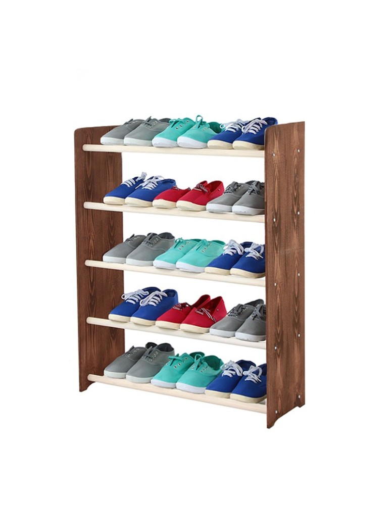 Regały - 5-półkowy regał na obuwie RBS /szer.65 cm/ Brąz-Biel - product b2b.wamar.biz 2