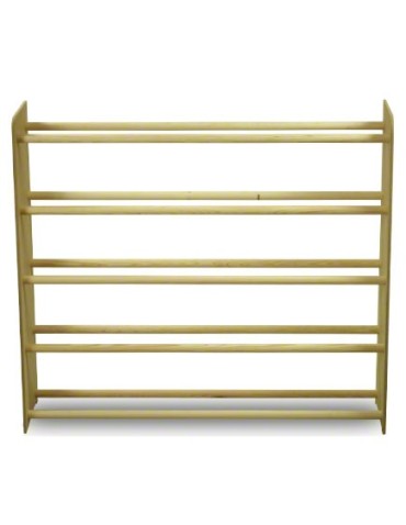 Regały - 5-półkowy regał na obuwie RBS /szer.90 cm/ Naturalny - product 3