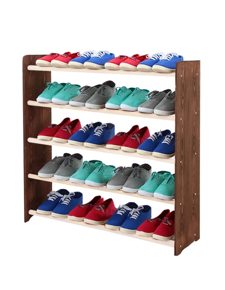 Regały - 5-półkowy regał na obuwie RBS /szer.90 cm/ Brąz-Biel - product b2b.wamar.biz 2
