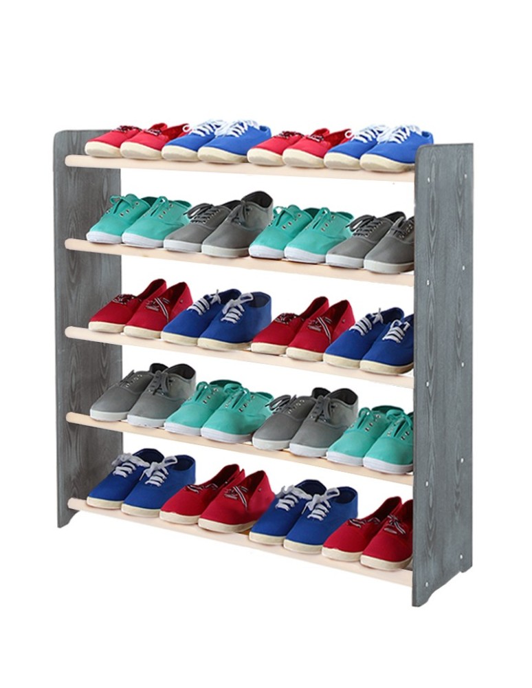 Regały - 5-półkowy regał na obuwie RBS /szer.90 cm/ Szary-Biel - product b2b.wamar.biz 2