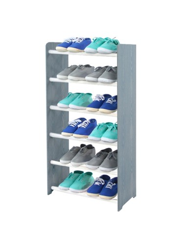 6-półkowy regał na obuwie RBS /szer.45 cm/ Szary-Biel - produkt 2