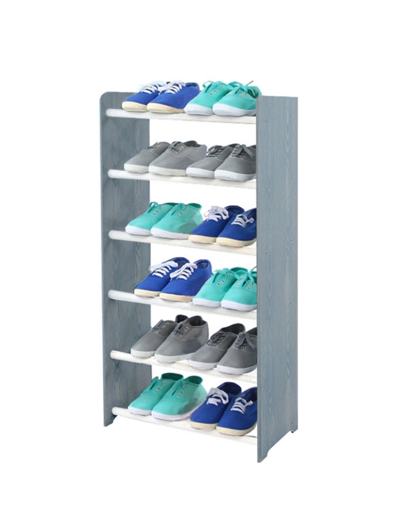 Regały - 6-półkowy regał na obuwie RBS /szer.45 cm/ Szary-Biel - produkt b2b.wamar.biz 2