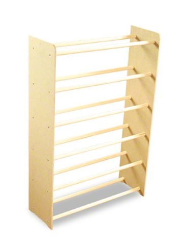 Regały - 6-półkowy regał na obuwie RBS /szer.65 cm/ Naturalny - product 3