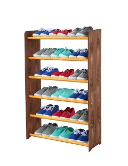 6-półkowy regał na obuwie RBS /szer.65 cm/ Brąz-Olcha - product 2