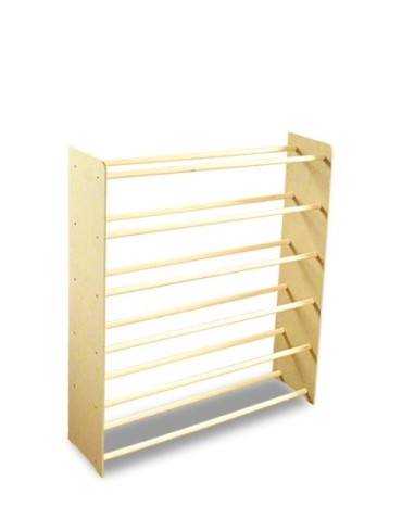 6-półkowy regał na obuwie RBS /szer.90 cm/ Naturalny - product 2