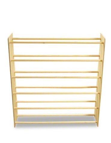Regały - 6-półkowy regał na obuwie RBS /szer.90 cm/ Naturalny - product 3