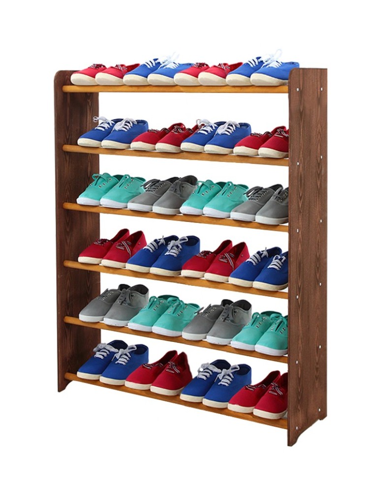 Regały - 6-półkowy regał na obuwie RBS /szer.90 cm/ Brąz-Olcha - product b2b.wamar.biz 2