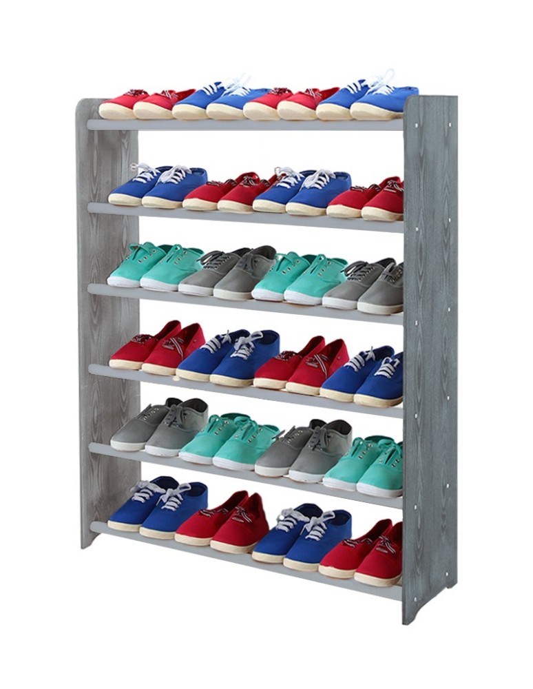Regały - 6-półkowy regał na obuwie RBS /szer.90 cm/ Szary - product b2b.wamar.biz 2
