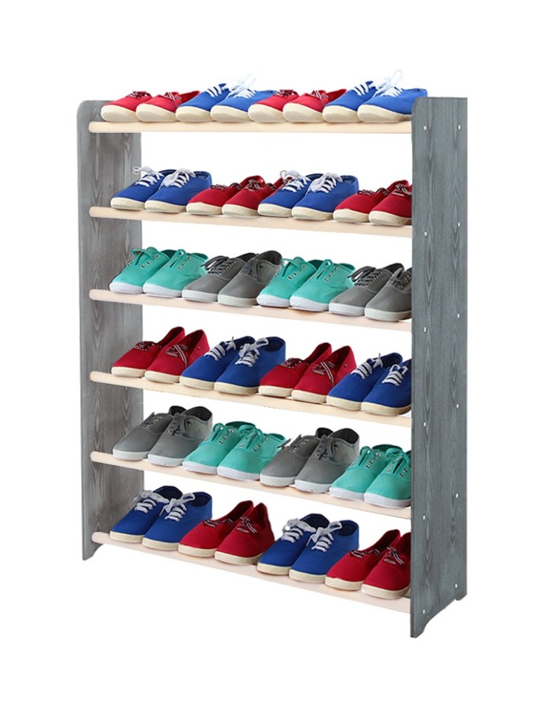 Regały - 6-półkowy regał na obuwie RBS /szer.90 cm/ Szary-Biel - product b2b.wamar.biz 2
