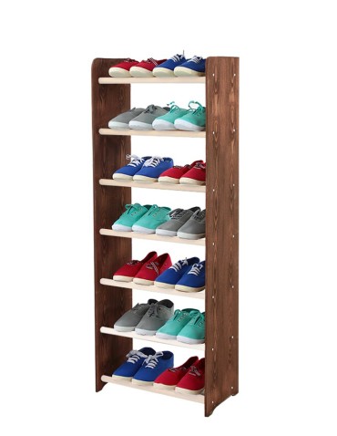 7-półkowy regał na obuwie RBS /szer.45 cm/ Brąz-Biel - product 2