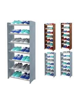 7-półkowy regał na obuwie RBS /szer.45 cm/ Szary