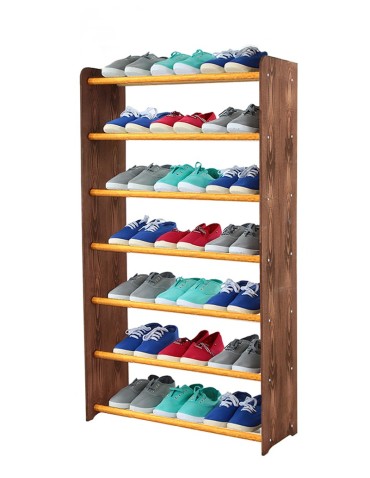 7-półkowy regał na obuwie RBS /szer.65 cm/ Brąz-Olcha - product 2