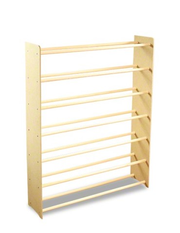 Regały - 7-półkowy regał na obuwie RBS /szer.90 cm/ Naturalny - product 3