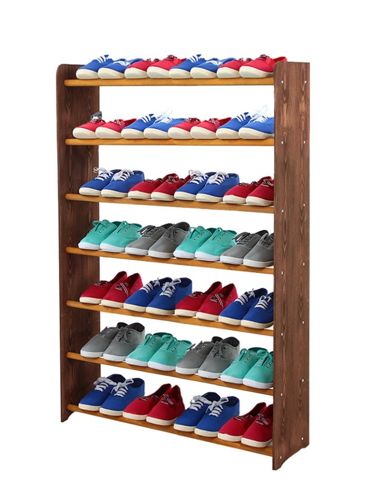 Regały - 7-półkowy regał na obuwie RBS /szer.90 cm/ Brąz-Olcha - produkt b2b.wamar.biz 2