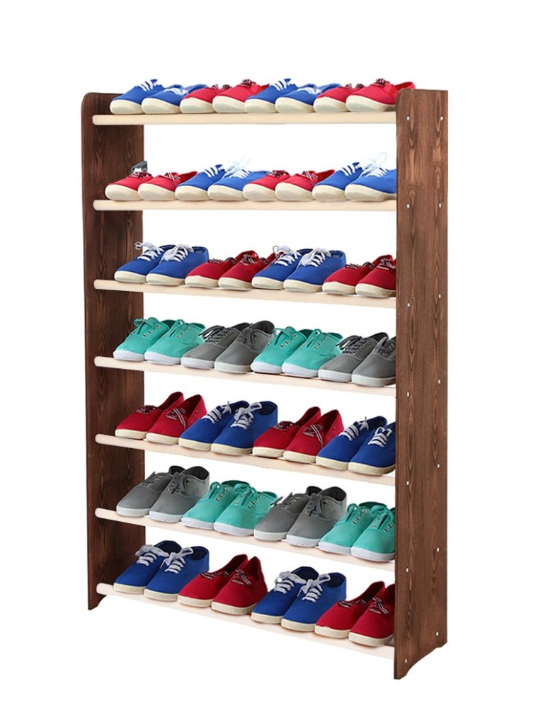 Regały - 7-półkowy regał na obuwie RBS /szer.90 cm/ Brąz-Biel - product b2b.wamar.biz 2