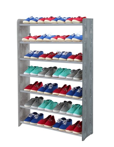 7-półkowy regał na obuwie RBS /szer.90 cm/ Szary - product 2