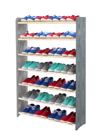 7-półkowy regał na obuwie RBS /szer.90 cm/ Szary-Biel - product 2