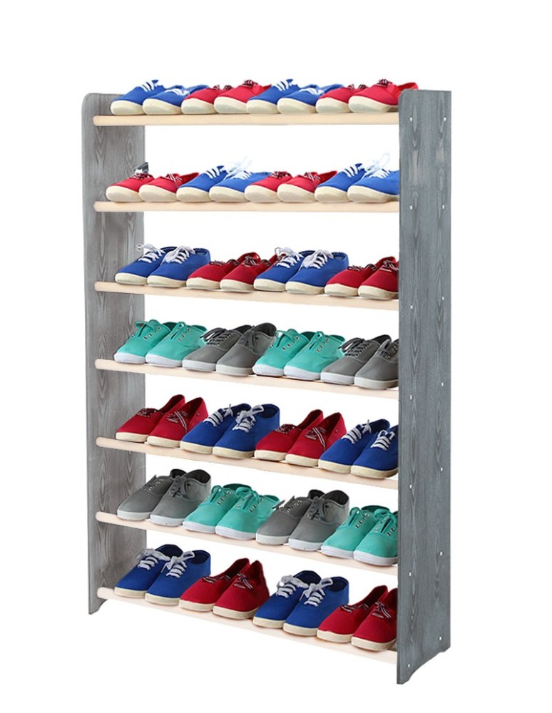 Regały - 7-półkowy regał na obuwie RBS /szer.90 cm/ Szary-Biel - product b2b.wamar.biz 2
