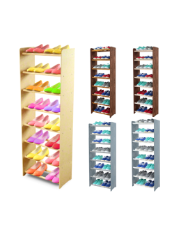 8-półkowy regał na obuwie RBS /szer.45 cm/ Naturalny