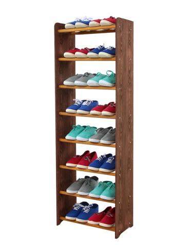 8-półkowy regał na obuwie RBS /szer.45 cm/ Brąz-Olcha - produkt 2