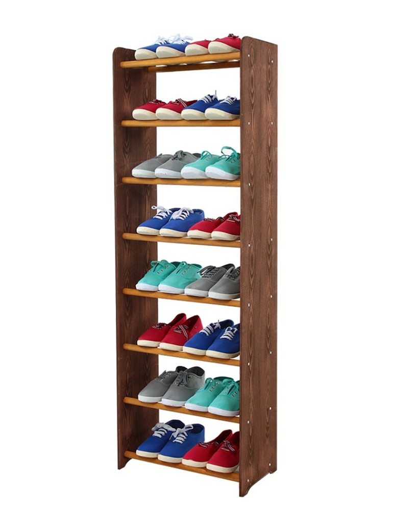 Regały - 8-półkowy regał na obuwie RBS /szer.45 cm/ Brąz-Olcha - produkt b2b.wamar.biz 2