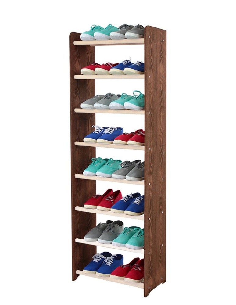 Regały - 8-półkowy regał na obuwie RBS /szer.45 cm/ Brąz-Biel - product b2b.wamar.biz 2