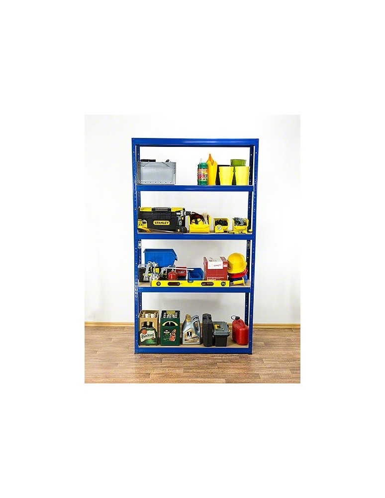 Regały - Regał Helios 213x100x60 cm 5 półek/275kg Czarno-Pomarańczowy - product b2b.wamar.biz 33