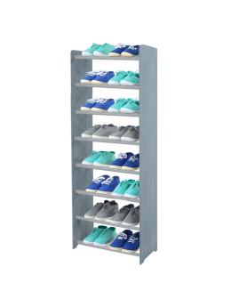 8-półkowy regał na obuwie RBS /szer.45 cm/ Szary - product 2