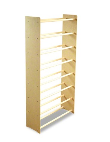 Regały - 8-półkowy regał na obuwie RBS /szer.65 cm/ Naturalny - product 4
