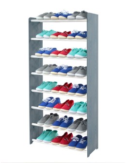 8-półkowy regał na obuwie RBS /szer.65 cm/ Szary - product 2
