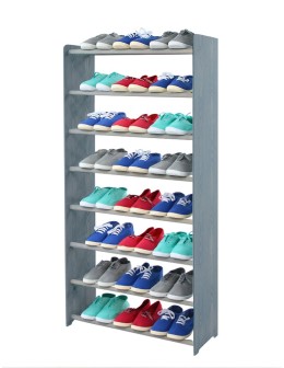 8-półkowy regał na obuwie RBS /szer.65 cm/ Szary-Biel - product 2