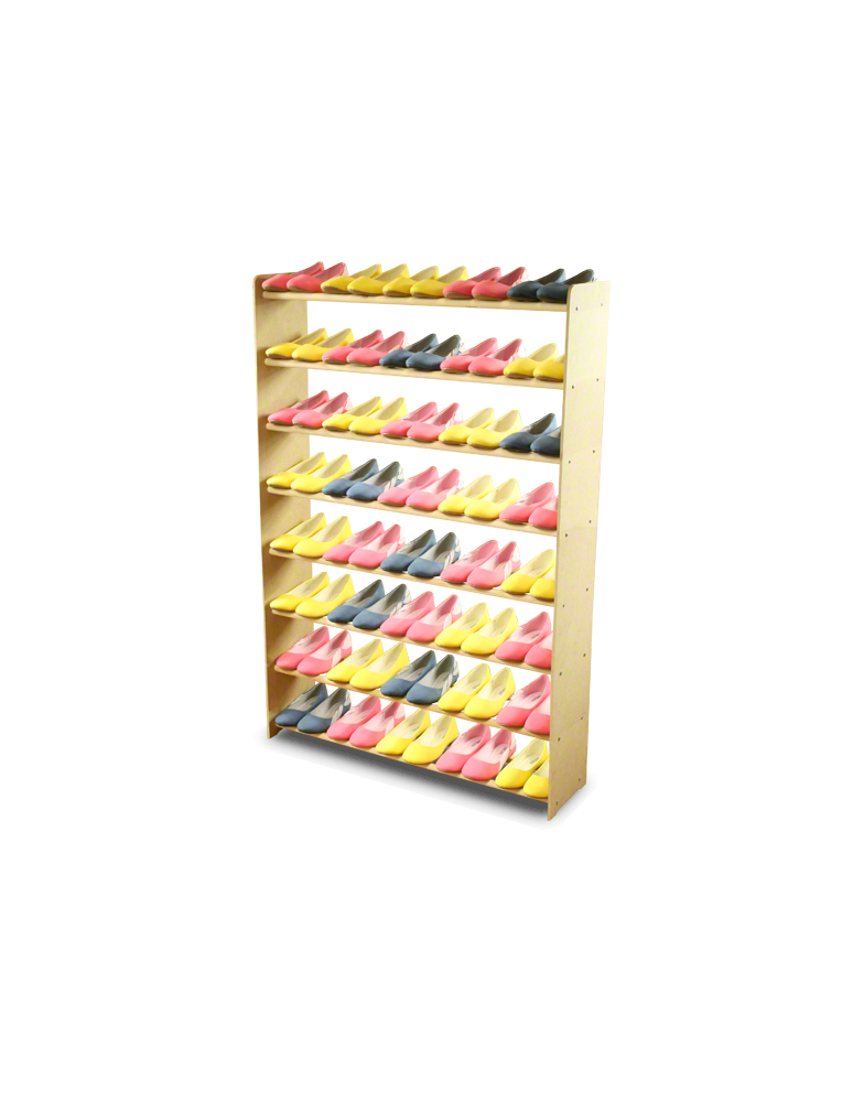 Regały - 8-półkowy regał na obuwie RBS /szer.90 cm/ Naturalny - product b2b.wamar.biz 4