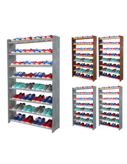 RBS 8-półkowy regał na obuwie  /szer.90 cm/ Szary