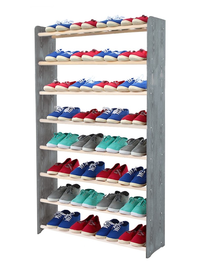 Regały - 8-półkowy regał na obuwie RBS /szer.90 cm/ Szary-Biel - product b2b.wamar.biz 2