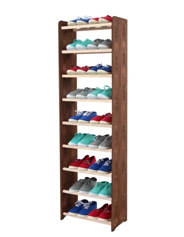9-półkowy regał na obuwie RBS /szer.45 cm/ Brąz-Biel - product 2