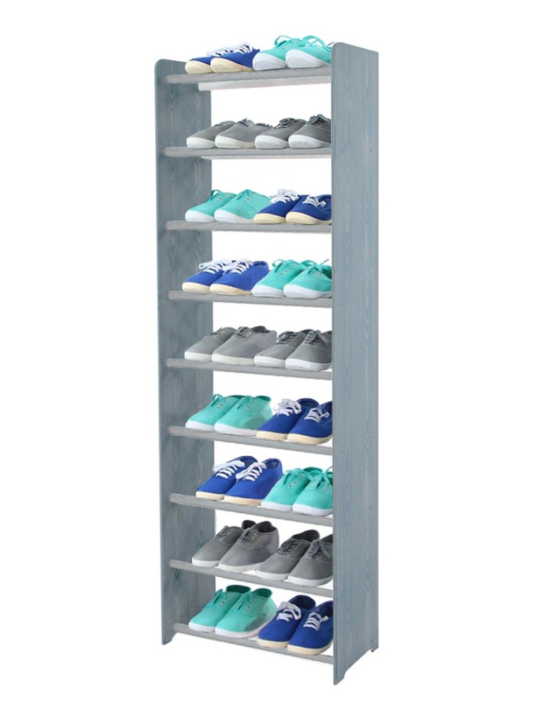 Regały - 9-półkowy regał na obuwie RBS /szer.45 cm/ Szary - product b2b.wamar.biz 2